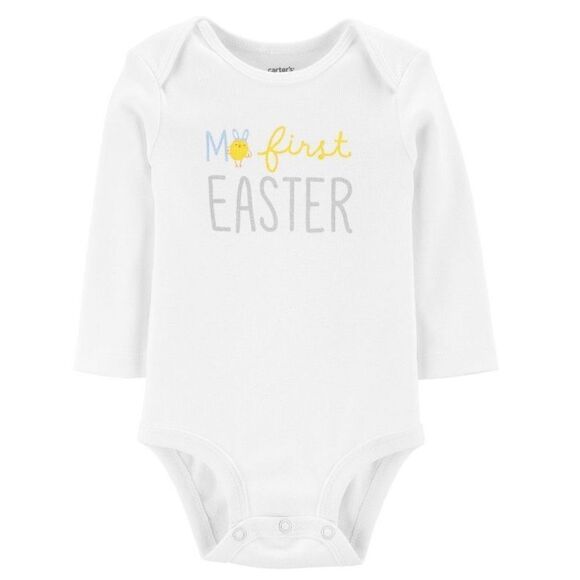 CARTER’S  6M BABY Chick “MY 1ST EASTER” Bodysuit - Picture 6 of 8